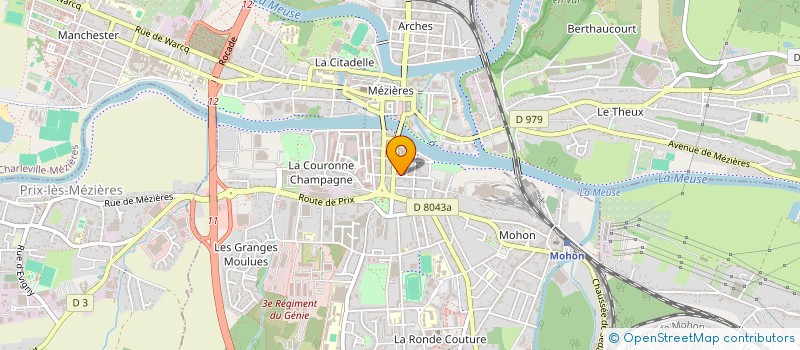 localisation de l'entreprise MONSIEUR MILAN DAMPERON  CHARLEVILLE-MEZIERES