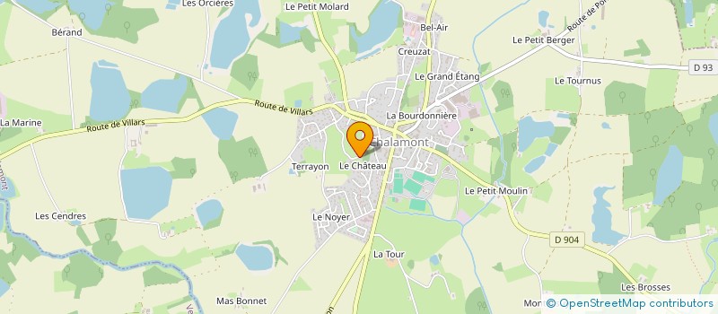 localisation de l'entreprise MONSIEUR MILAN FORRAT à CHALAMONT