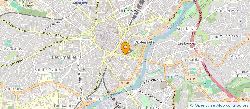 localisation de l'entreprise MONSIEUR MILAN FOURNIER à LIMOGES