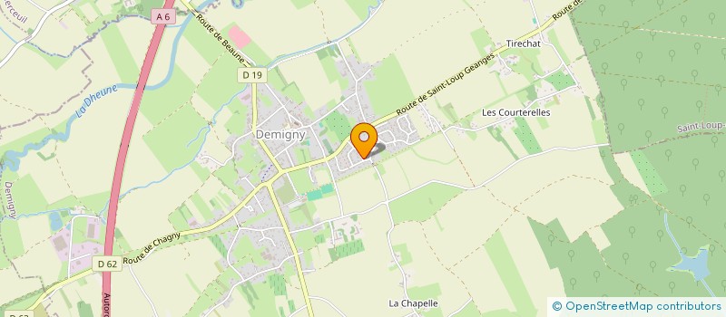 localisation de l'entreprise MONSIEUR MILAN GABET  DEMIGNY