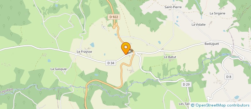 localisation de l'entreprise MONSIEUR MILAN GRAVIER  SAINT-MARTIN-LAGUEPIE