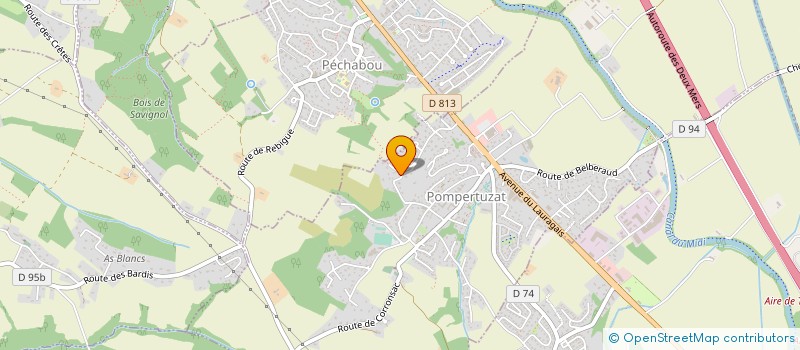 localisation de l'entreprise MONSIEUR MILAN HUGON  POMPERTUZAT