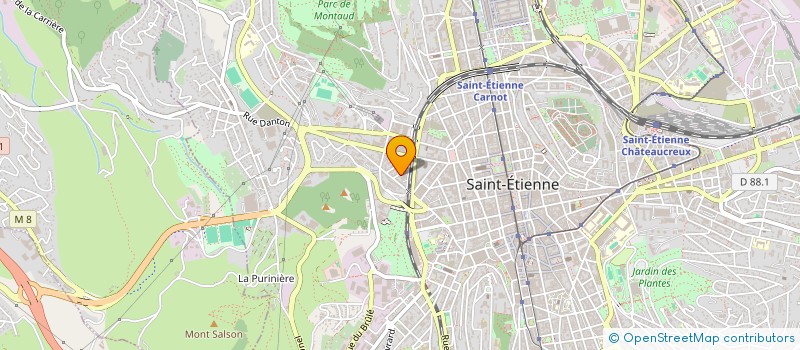 localisation de l'entreprise MONSIEUR MILAN JANKOVIC  SAINT-ETIENNE