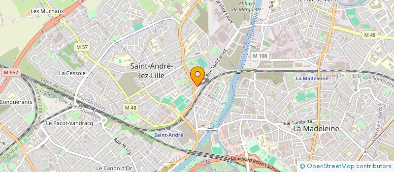 localisation de l'entreprise MONSIEUR MILAN LEMOINE  SAINT-ANDRE-LEZ-LILLE