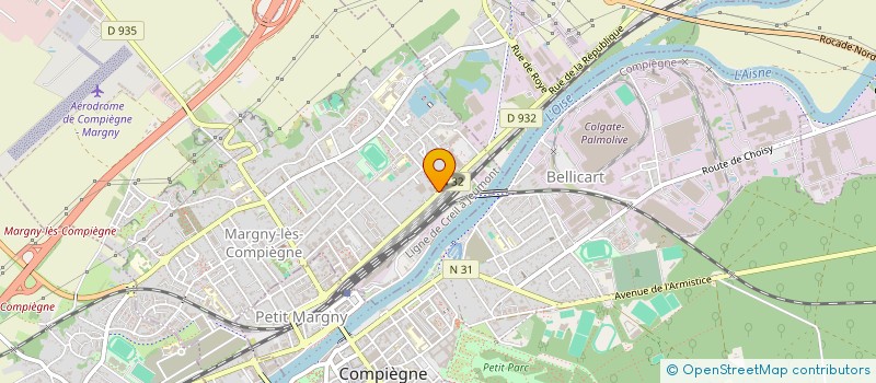 localisation de l'entreprise MONSIEUR MILAN MONCHAU  MARGNY-LES-COMPIEGNE