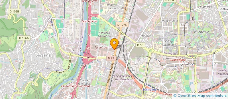 localisation de l'entreprise MONSIEUR MILAN NGUYEN  GRENOBLE