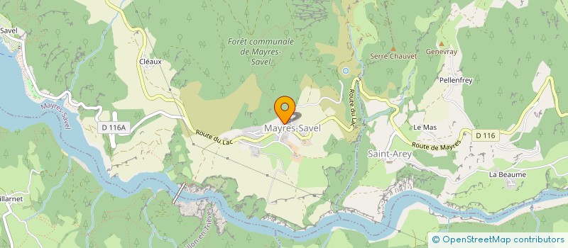 localisation de l'entreprise MONSIEUR MILAN PONCET  MAYRES-SAVEL