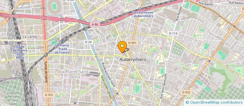 localisation de l'entreprise MONSIEUR MILAN RADOYEVIC  AUBERVILLIERS