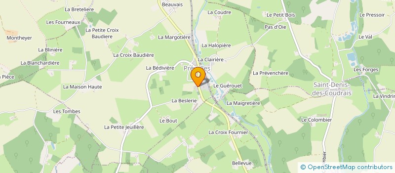 localisation de l'entreprise MONSIEUR MILAN RAKIC à PREVELLES