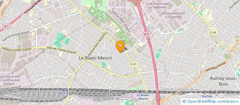localisation de l'entreprise MONSIEUR MILANE STOJANOVIC à LE BLANC-MESNIL