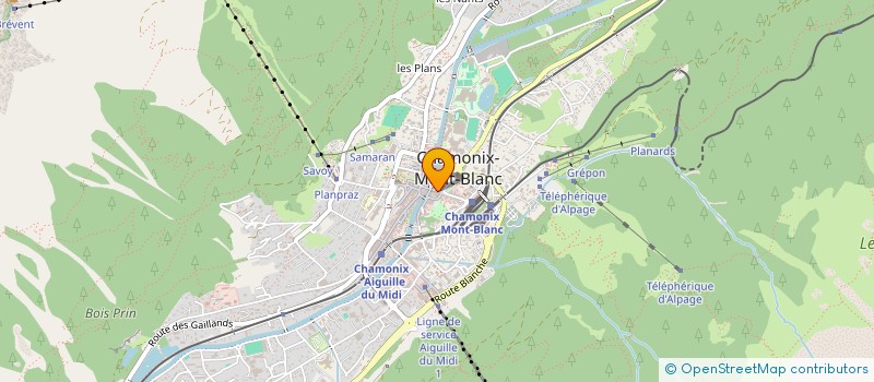 localisation de l'entreprise MONSIEUR MILES SMART  CHAMONIX-MONT-BLANC