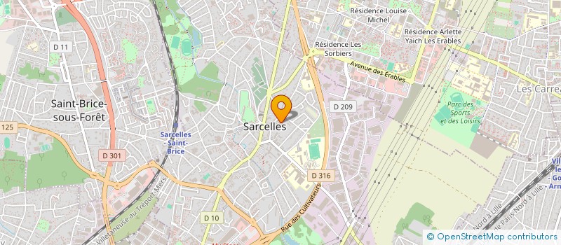 localisation de l'entreprise MONSIEUR MILET JEAN-PHILIPPE  SARCELLES