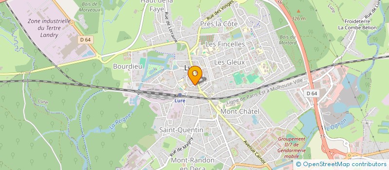 localisation de l'entreprise MONSIEUR MILLOUD ABDALLAH à LURE