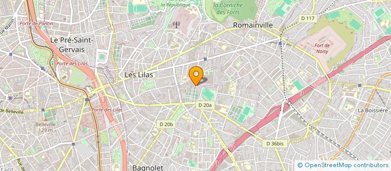 localisation de l'entreprise MONSIEUR MILO GAYON à LES LILAS