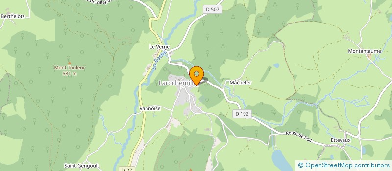 localisation de l'entreprise MONSIEUR MILO VAN HARDEVELD  LAROCHEMILLAY