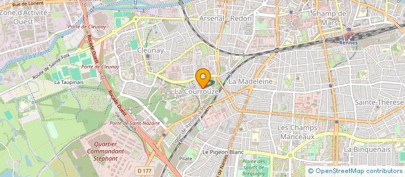 localisation de l'entreprise MONSIEUR MILOFO RABETSIMAMANGA  RENNES