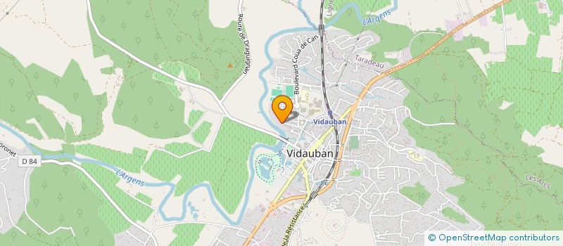 localisation de l'entreprise MONSIEUR MILORAD BIJELIC  VIDAUBAN