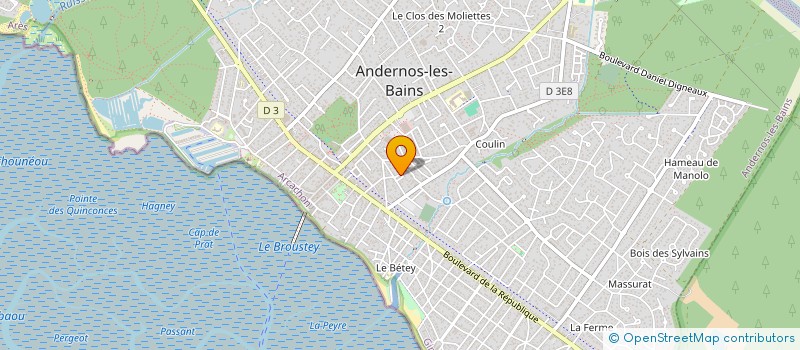 localisation de l'entreprise MONSIEUR MILORAD OSTOJIC  ANDERNOS-LES-BAINS