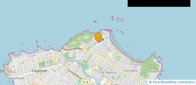 localisation de l'entreprise MONSIEUR MILORD GUSTINVIL  CAYENNE