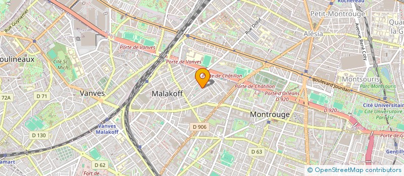 localisation de l'entreprise MONSIEUR MILOS BEKCIC à MALAKOFF
