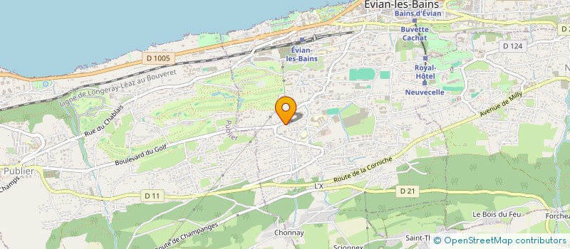 localisation de l'entreprise MONSIEUR MILOS DIMIC  EVIAN-LES-BAINS
