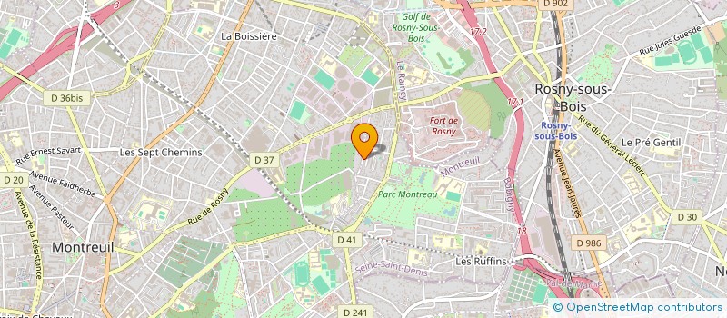 localisation de l'entreprise MONSIEUR MILOS GASIC à MONTREUIL