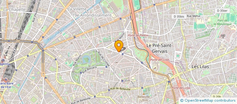 localisation de l'entreprise MONSIEUR MILOSZ MAGIN  PARIS