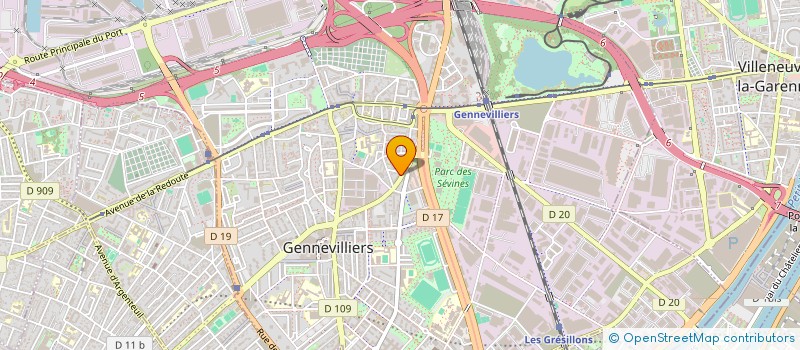 localisation de l'entreprise MONSIEUR MILOUD AMARA à GENNEVILLIERS