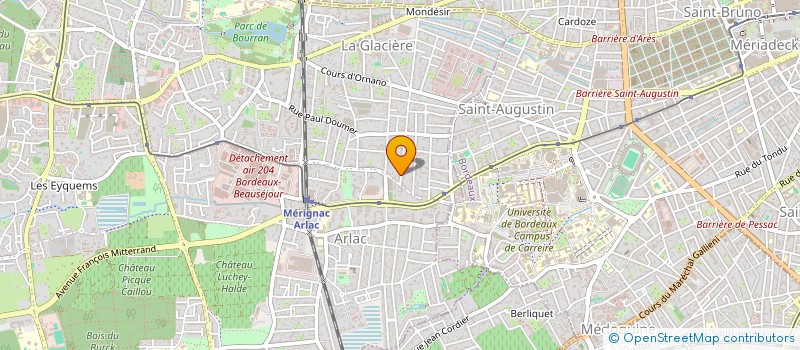 localisation de l'entreprise MONSIEUR MILOUD BAOUCHE  MERIGNAC