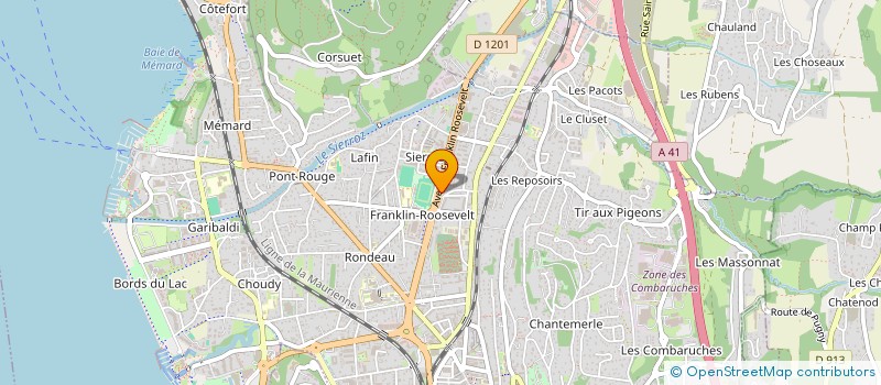 localisation de l'entreprise MONSIEUR MILOUD BENABAD  AIX-LES-BAINS