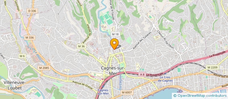 localisation de l'entreprise MONSIEUR MILOUD BENATTOU à CAGNES-SUR-MER