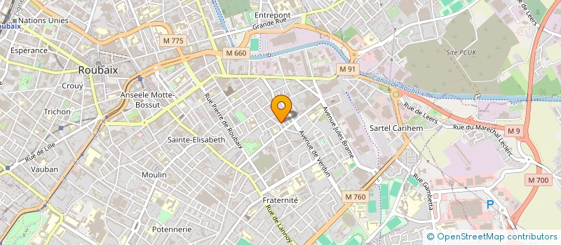 localisation de l'entreprise MONSIEUR MILOUD BENCHERIF  ROUBAIX