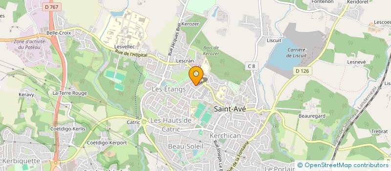 localisation de l'entreprise MONSIEUR MILOUD BENDAHMANE  SAINT-AVE