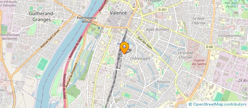 localisation de l'entreprise MONSIEUR MILOUD BENDJOUDA  VALENCE