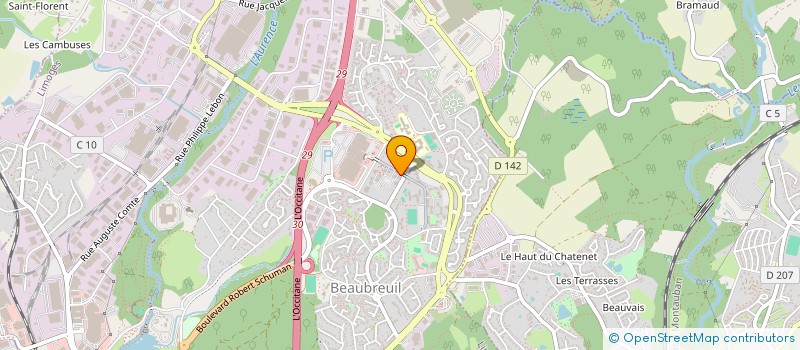 localisation de l'entreprise MONSIEUR MILOUD BOUDINE à LIMOGES