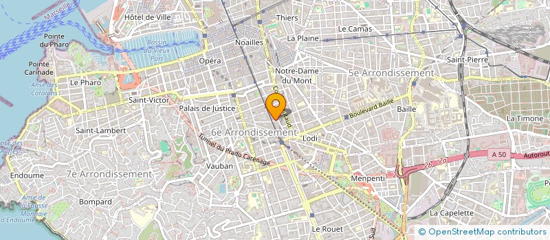 localisation de l'entreprise MONSIEUR MILOUD CHAFI  MARSEILLE