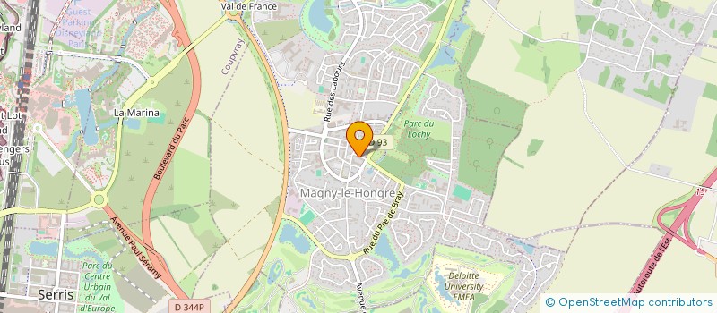 localisation de l'entreprise MONSIEUR MILOUD DERKAOUI  MAGNY-LE-HONGRE