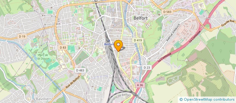 localisation de l'entreprise MONSIEUR MILOUD DOUH  BELFORT