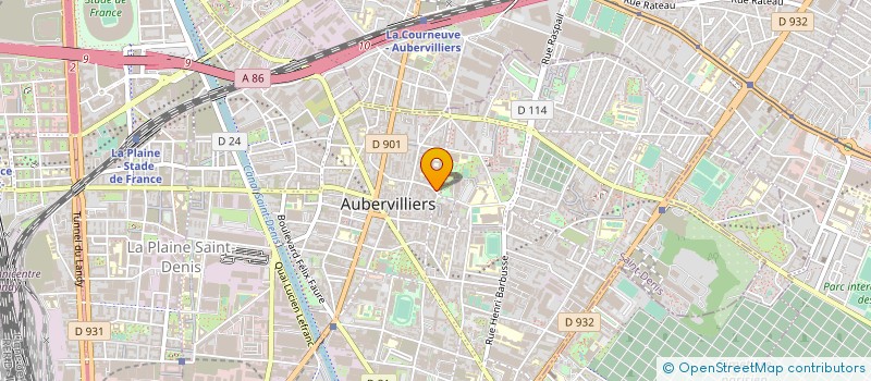 localisation de l'entreprise MONSIEUR MILOUD GARES à AUBERVILLIERS