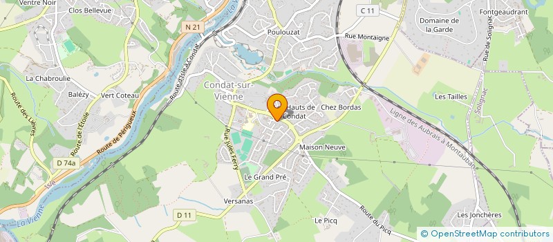 localisation de l'entreprise MONSIEUR MILOUD KOUCHA à CONDAT-SUR-VIENNE