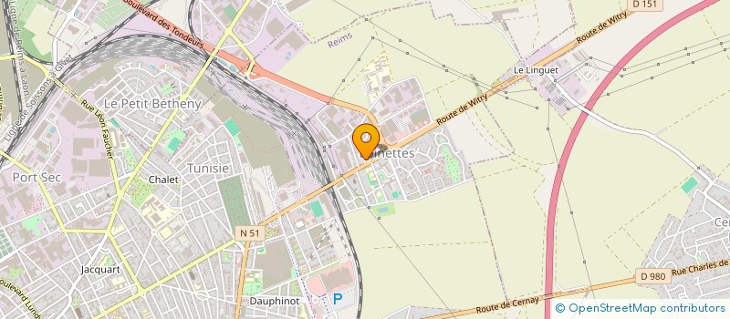 localisation de l'entreprise MONSIEUR MILOUD LACHEHAB  REIMS