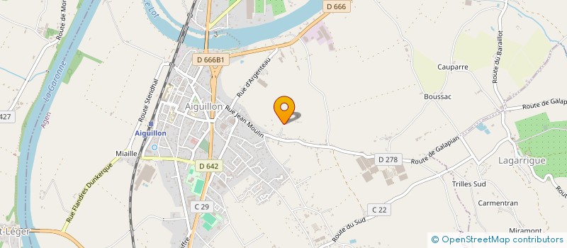 localisation de l'entreprise MONSIEUR MILOUD LAOUANI à AIGUILLON