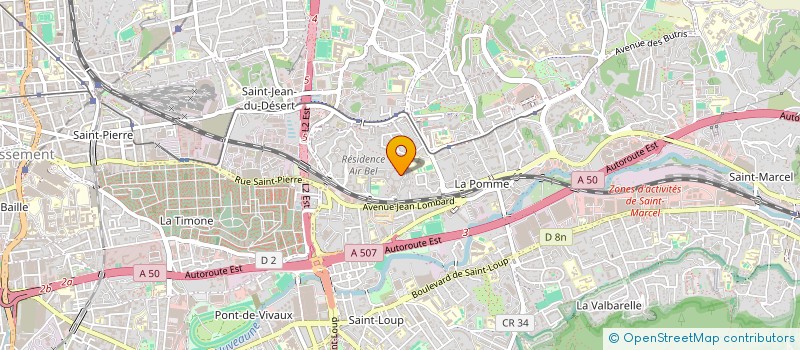 localisation de l'entreprise MONSIEUR MILOUD MATAOUI  MARSEILLE