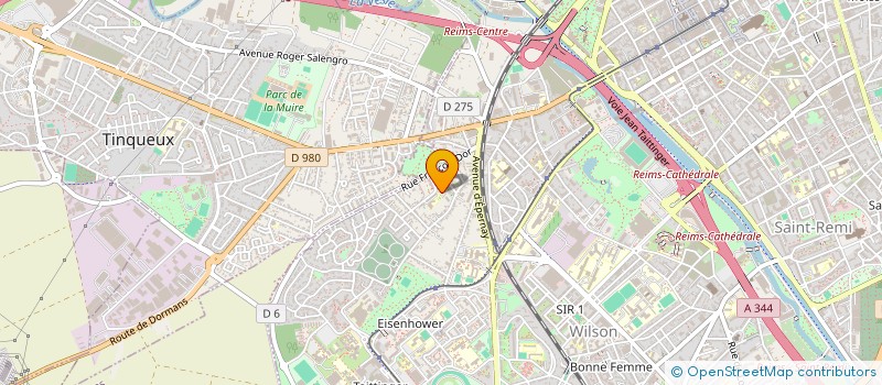 localisation de l'entreprise MONSIEUR MILOUD OUNNAS à REIMS
