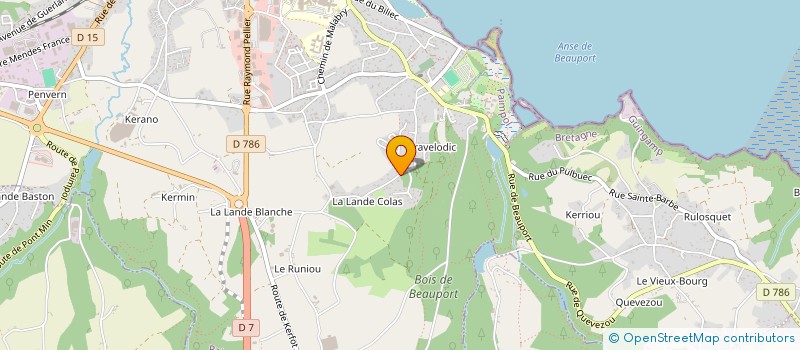 localisation de l'entreprise MONSIEUR MILOUD RAMDANE  PAIMPOL