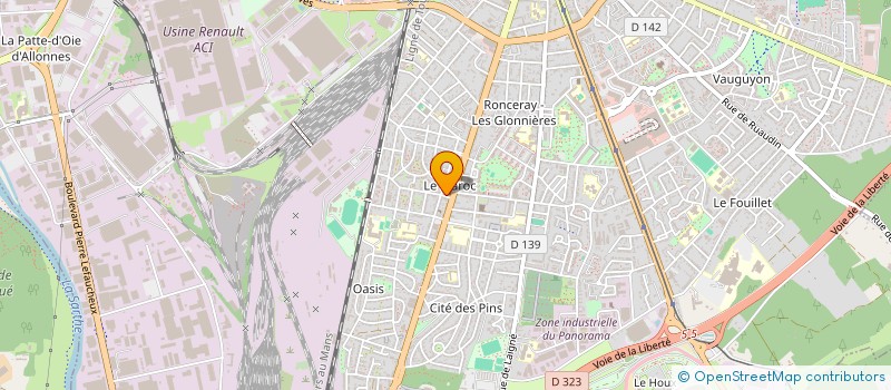 localisation de l'entreprise MONSIEUR MILOUT BEN ALI à LE MANS