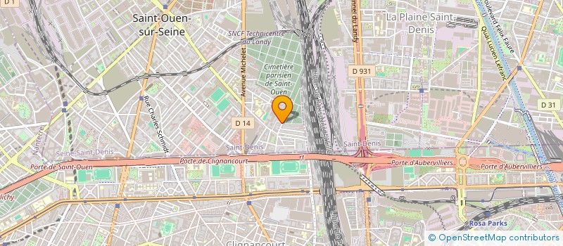 localisation de l'entreprise MONSIEUR MILTON RAFAEL QUINTERO PEDROZA  SAINT-OUEN-SUR-SEINE