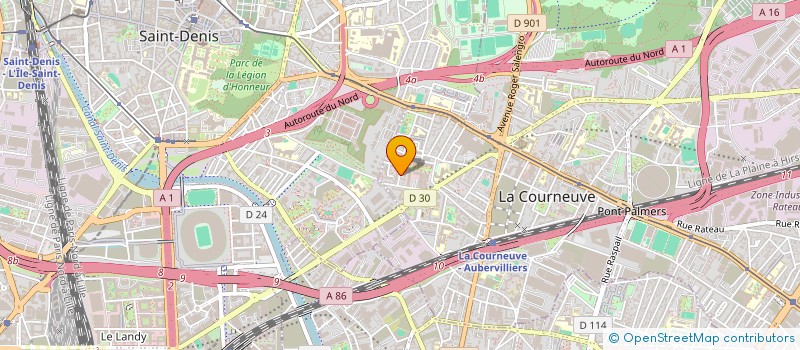 localisation de l'entreprise MONSIEUR MIMOUN ADMI à LA COURNEUVE