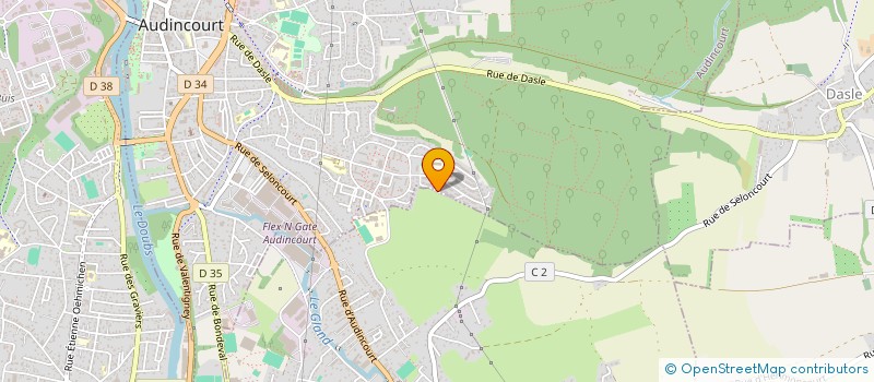 localisation de l'entreprise MONSIEUR MIMOUN AZOUGAGH  AUDINCOURT