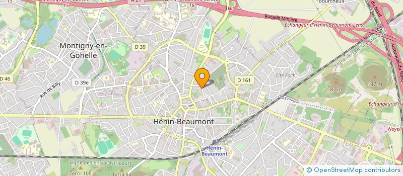 localisation de l'entreprise MONSIEUR MIMOUN BERRIDEL  HENIN BEAUMONT